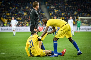 Kiev, Ukrayna - 14 Mart 2019: Uef sırasında Davide Zappacosta