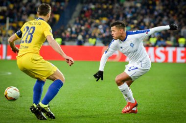 Kiev, Ukrayna - 14 Mart 2019: Uef sırasında Cesar Azpilicueta