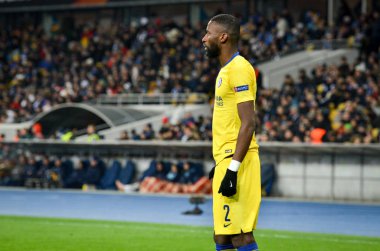 Kiev, Ukrayna - 14 Mart 2019: Antonio Rudiger Uefa sırasında 