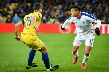 Kiev, Ukrayna - 14 Mart 2019: Uef sırasında Cesar Azpilicueta