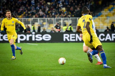 Kiev, Ukrayna - 14 Mart 2019: Antonio Rudiger Uefa sırasında 