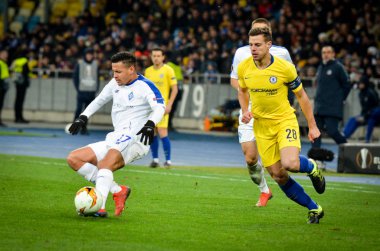 Kiev, Ukrayna - 14 Mart 2019: Sidcley Uefa Europa L sırasında