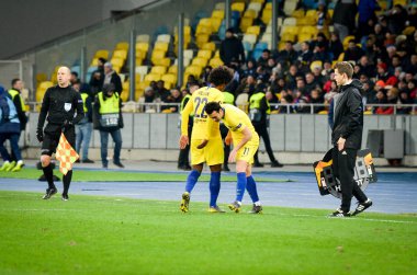 Kiev, Ukrayna - 14 Mart 2019: Pedro Rodriguez Uefa sırasında 