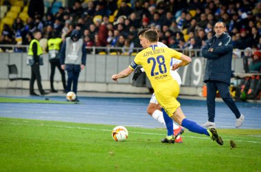 Kiev, Ukrayna - 14 Mart 2019: Uef sırasında Cesar Azpilicueta