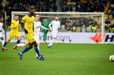 Kiev, Ukrayna - 14 Mart 2019: Antonio Rudiger Uefa sırasında 