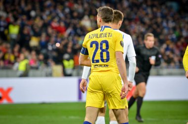 Kiev, Ukrayna - 14 Mart 2019: Cesar Azpilicueta oyuncu sırasında 