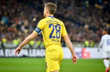 Kiev, Ukrayna - 14 Mart 2019: Cesar Azpilicueta oyuncu sırasında 