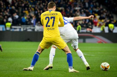 Kiev, Ukrayna - 14 Mart 2019: Andreas Christensen U sırasında