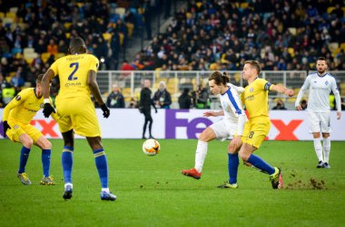 Kiev, Ukrayna - 14 Mart 2019: Uef sırasında Cesar Azpilicueta