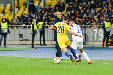 Kiev, Ukrayna - 14 Mart 2019: Uef sırasında Cesar Azpilicueta