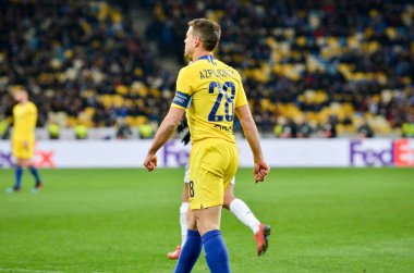 Kiev, Ukrayna - 14 Mart 2019: Uef sırasında Cesar Azpilicueta