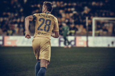 Kiev, Ukrayna - 14 Mart 2019: Uef sırasında Cesar Azpilicueta