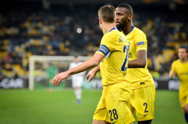 Kiev, Ukrayna - 14 Mart 2019: Uef sırasında Cesar Azpilicueta