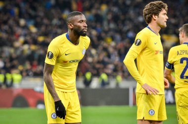 Kiev, Ukrayna - 14 Mart 2019: Antonio Rudiger Uefa sırasında 