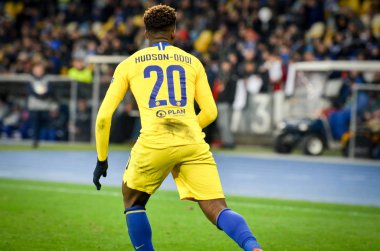 Kiev, Ukrayna - 14 Mart 2019: Callum Hudson-Odoi Ue sırasında