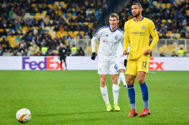 Kiev, Ukrayna - 14 Mart 2019: Ruben Loftus-Cheek oyuncusu