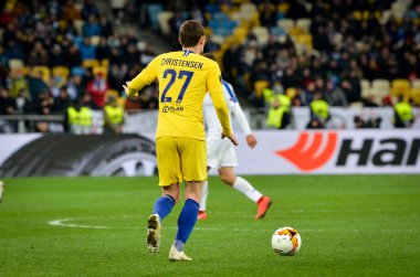 Kiev, Ukrayna - 14 Mart 2019: Andreas Christensen U sırasında