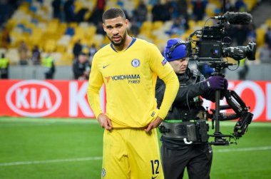 Kiev, Ukrayna - 14 Mart 2019: Ruben Loftus-Cheek Ue sırasında