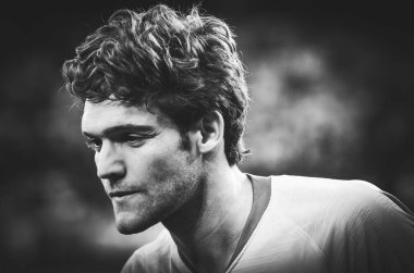 Kiev, Ukrayna - 14 Mart 2019: Avrupa Birliği Avrupa Ligi'nde Marcos Alonso