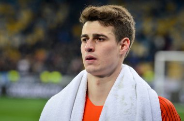 Kiev, Ukrayna - 14 Mart 2019: Uefa sırasında Kepa Arizabalaga