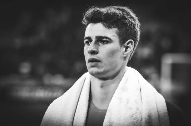 Kiev, Ukrayna - 14 Mart 2019: Uefa sırasında Kepa Arizabalaga