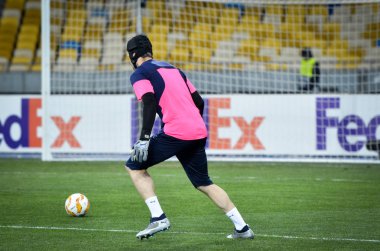 Kiev, Ukrayna - 29 Kasım 2018: Petr Cech Uefa Euro sırasında