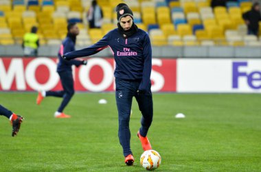 Kiev, Ukrayna - 29 Kasım 2018: Henrikh Mkhitaryan