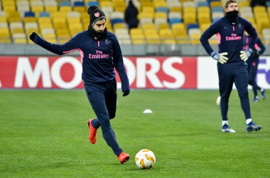 Kiev, Ukrayna - 29 Kasım 2018: Henrikh Mkhitaryan