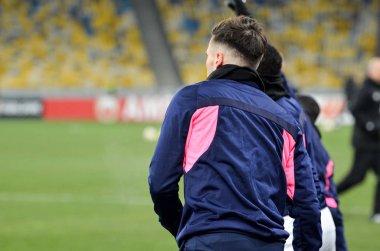 Kiev, Ukrayna - 29 Kasım 2018: Takım futbol antrenmanı sırasında