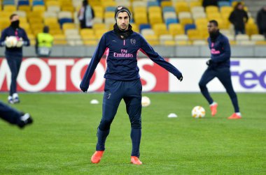 Kiev, Ukrayna - 29 Kasım 2018: Henrikh Mkhitaryan