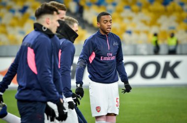 Kiev, Ukrayna - 29 Kasım 2018: Takım futbol antrenmanı sırasında