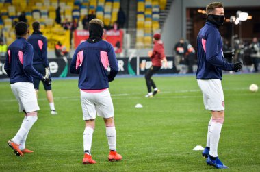 Kiev, Ukrayna - 29 Kasım 2018: Takım futbol antrenmanı sırasında