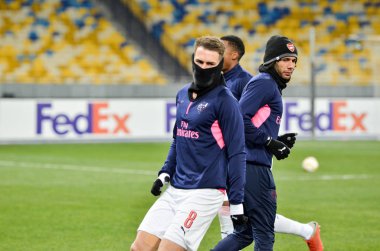 Kiev, Ukrayna - 29 Kasım 2018: Aaron Ramsey Uefa sırasında