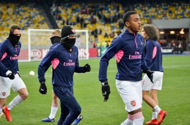 Kiev, Ukrayna - 29 Kasım 2018: Takım futbol antrenmanı sırasında