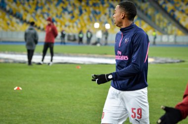 Kiev, Ukrayna - 29 Kasım 2018: Joe Willock Uefa E sırasında