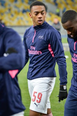 Kiev, Ukrayna - 29 Kasım 2018: Joe Willock Uefa E sırasında