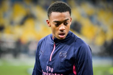 Kiev, Ukrayna - 29 Kasım 2018: Joe Willock Uefa E sırasında