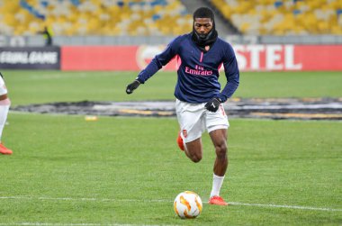 Kiev, Ukrayna - 29 Kasım 2018: Ainsley Maitland-Niles durin