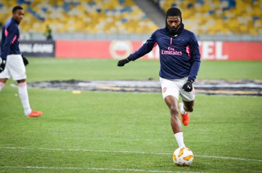 Kiev, Ukrayna - 29 Kasım 2018: Ainsley Maitland-Niles durin