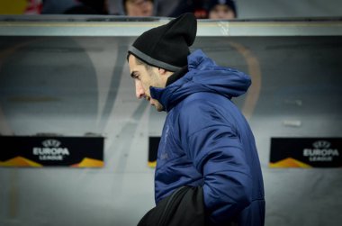 Kiev, Ukrayna - 29 Kasım 2018: Henrikh Mkhitaryan