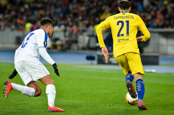 Kiev, Ukrayna - 14 Mart 2019: Davide Zappacosta oyuncu 