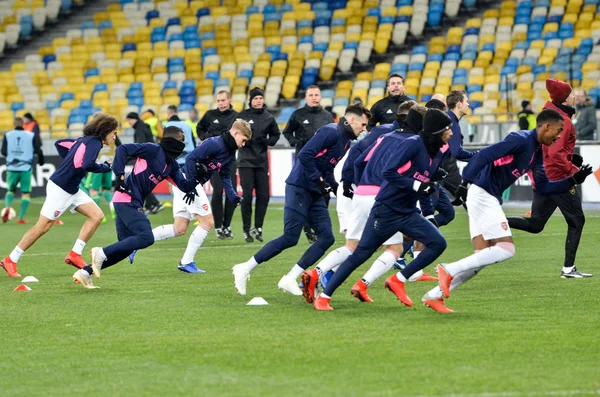 Kiev, Ukrayna - 29 Kasım 2018: Takım futbol antrenmanı sırasında