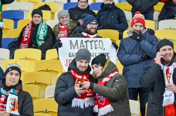 KIEV, UKRAINE - 29 de novembro de 2018: Jogador de futebol durante o U — Fotografia de Stock