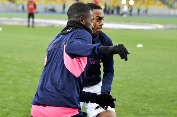 Kiev, Ukrayna - 29 Kasım 2018: Takım futbol antrenmanı sırasında