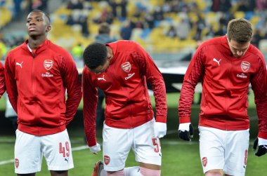 Kiev, Ukrayna - 29 Kasım 2018: Uef sırasında Eddie Nketiah
