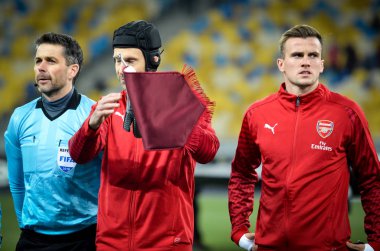 Kiev, Ukrayna - 29 Kasım 2018: Petr Cech Uefa Euro sırasında