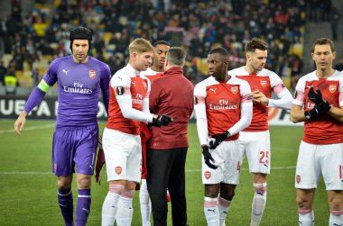 Kiev, Ukrayna - 29 Kasım 2018: Fc Arsenal (İngiltere) Futbol