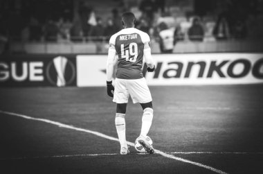 Kiev, Ukrayna - 29 Kasım 2018: Uefa sırasında Eddie Nketiah