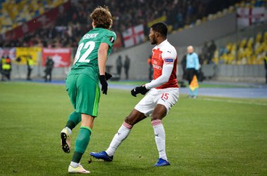 Kiev, Ukrayna - 29 Kasım 2018: Ainsley Maitland-Niles