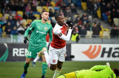 Kiev, Ukrayna - 29 Kasım 2018: Uefa sırasında Eddie Nketiah